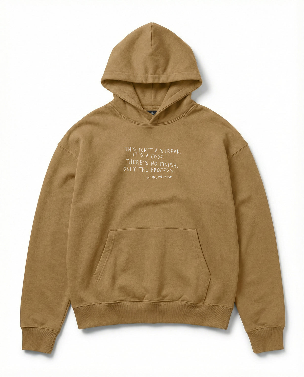 Sisyphus Oversize Hoodie - Brown — Vista 3
