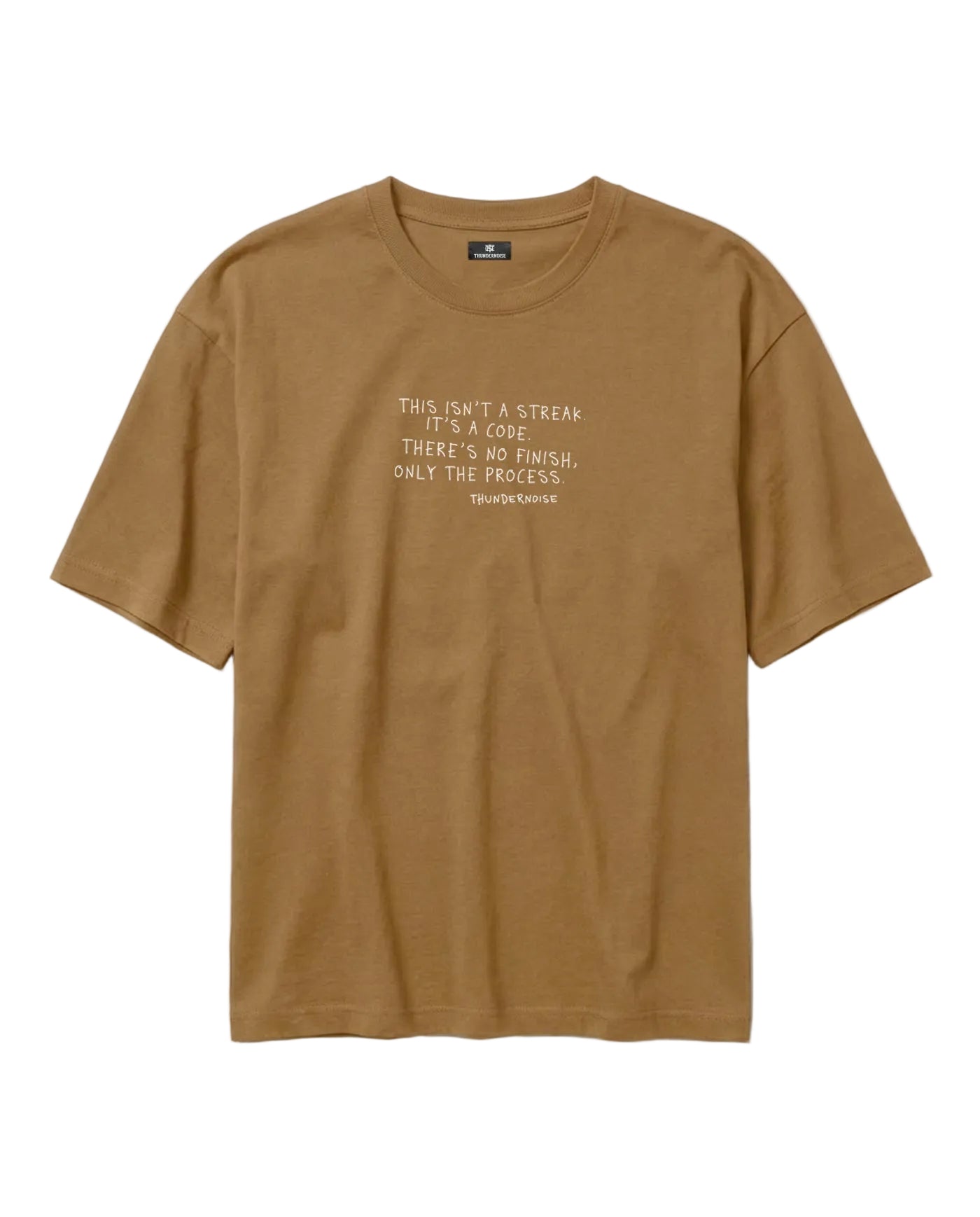 Sisyphus Relaxed Tee Brown - Mockup Front