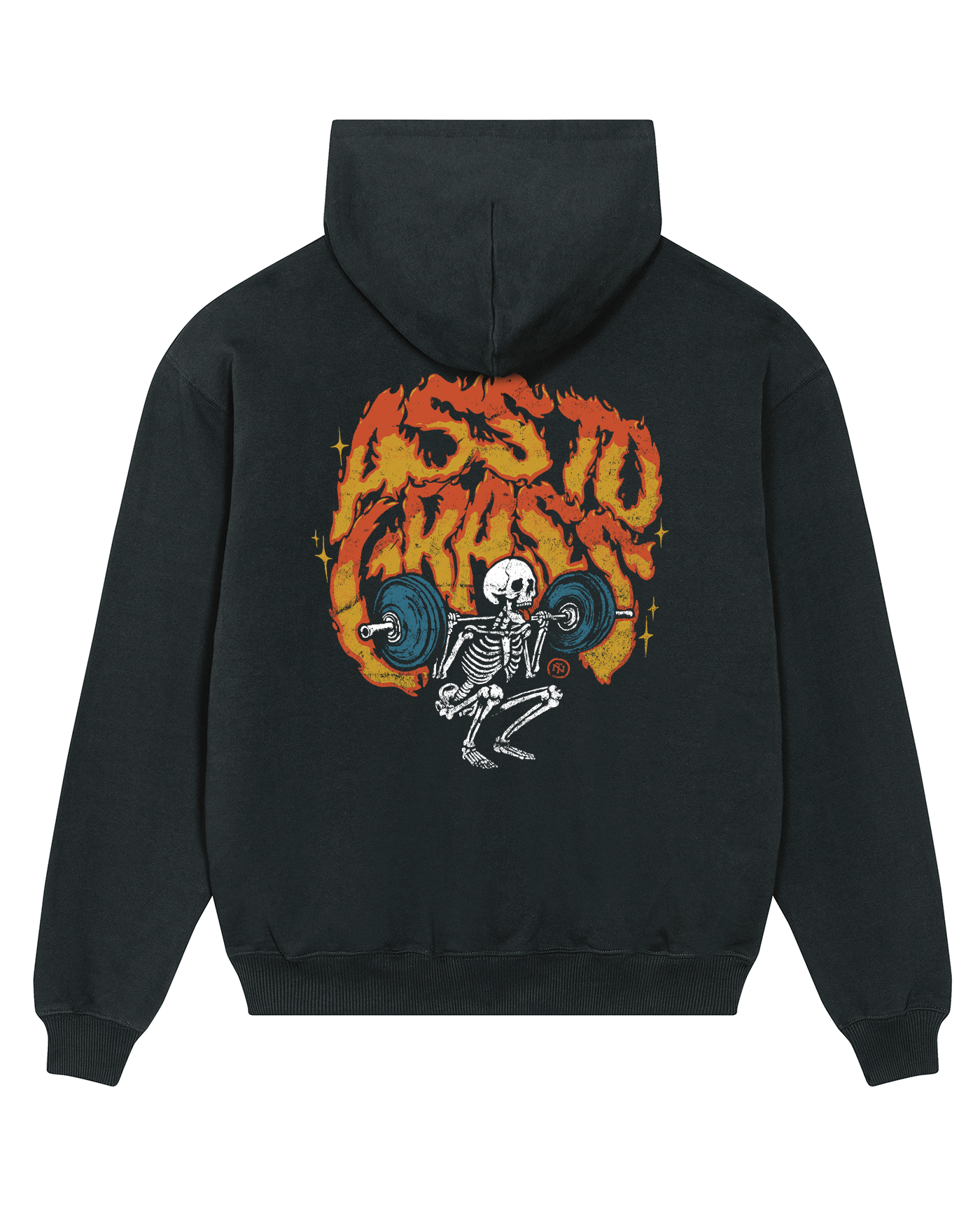 Ass to Grass Oversize Hoodie - Black — Vista 1
