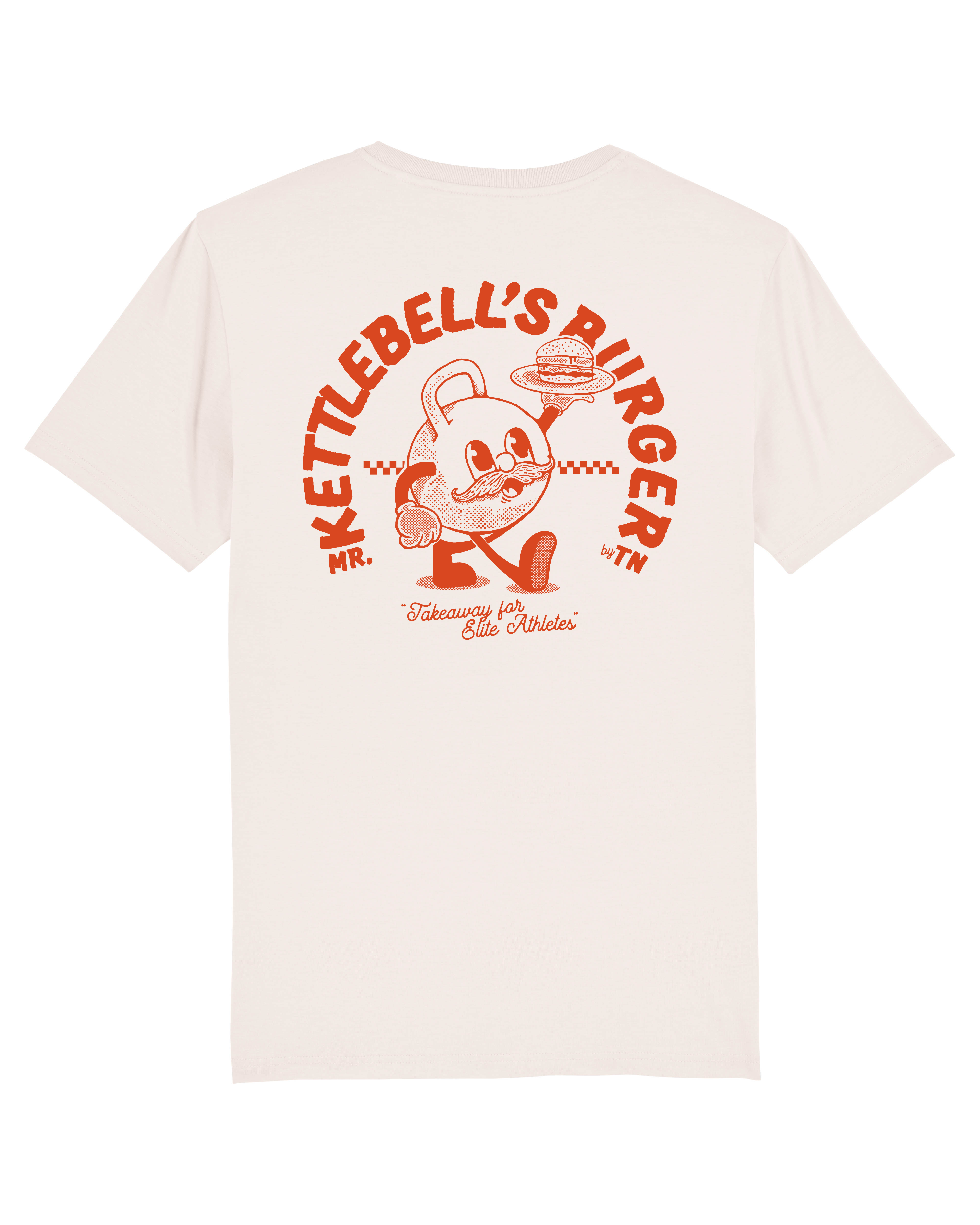 Mr. Kettlebell's Burger T-shirt - Vintage White