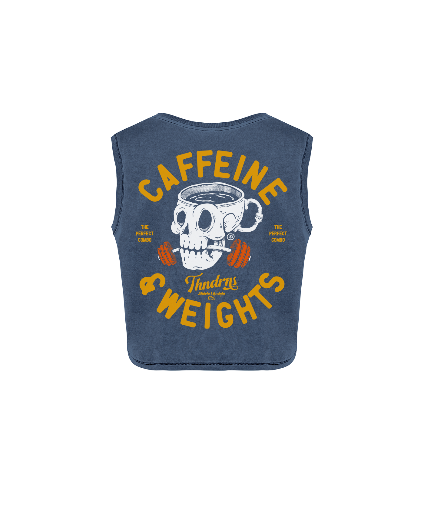 Caffeine & Weights Cropped Tank Top
