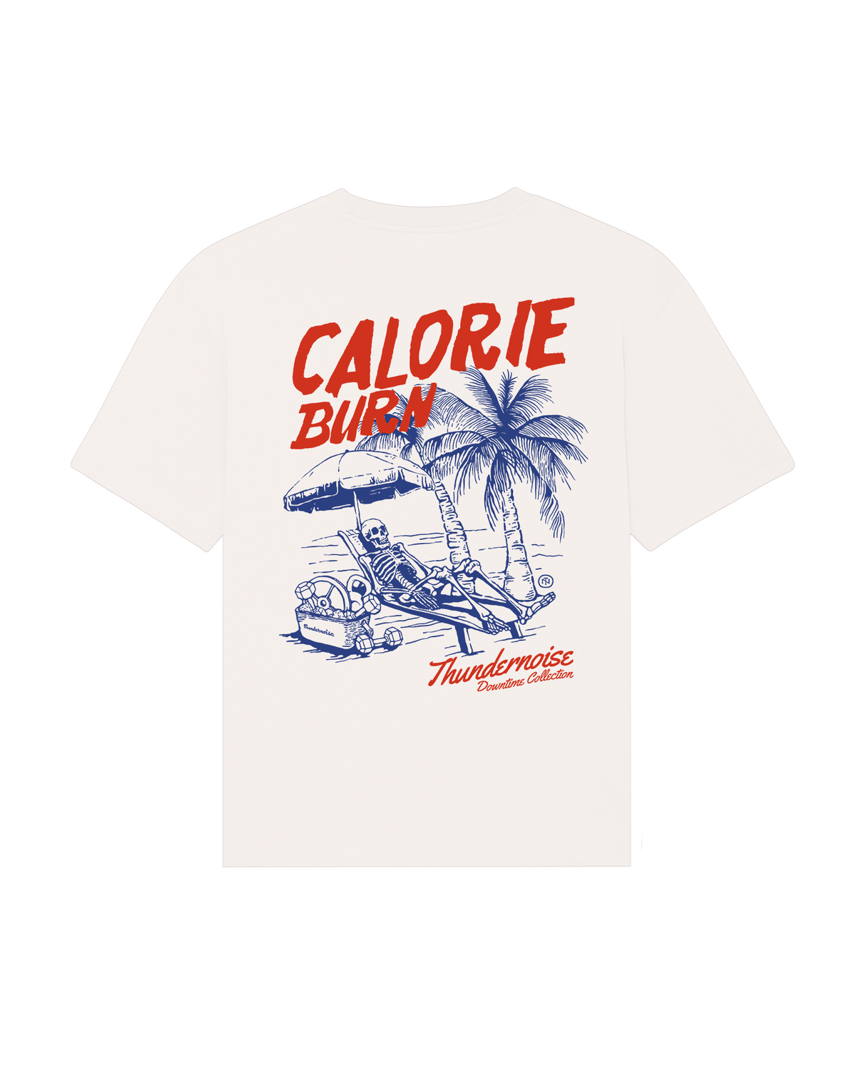 Calorie Burn - Relaxed T-Shirt - Off White — Vista 1
