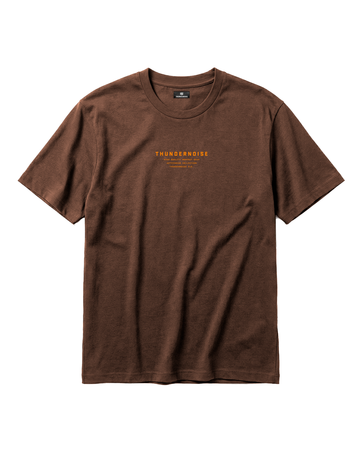 Count Reps Regular T-shirt Dark Brown - Flat Front — Vista 3
