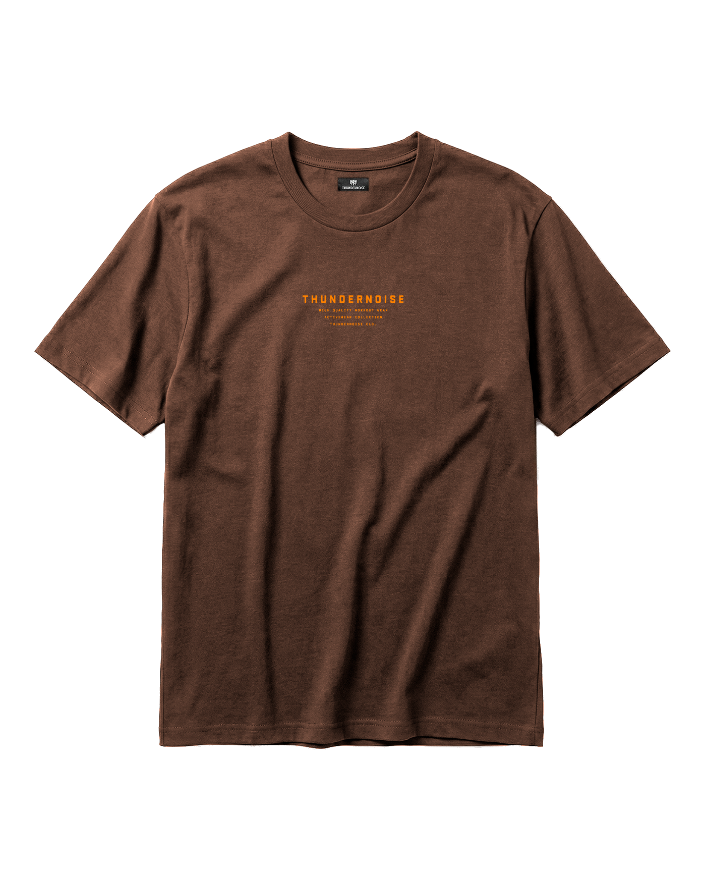 Count Reps Regular T-shirt Dark Brown - Flat Front
