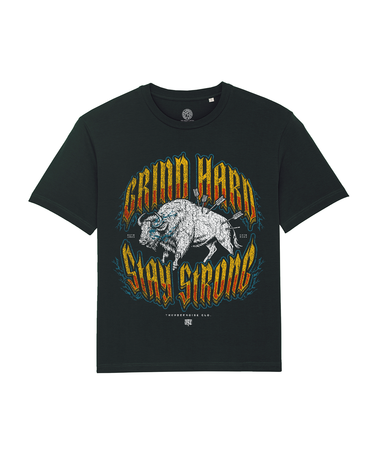 Grind Hard Stay Strong T-Shirt — Vista 1
