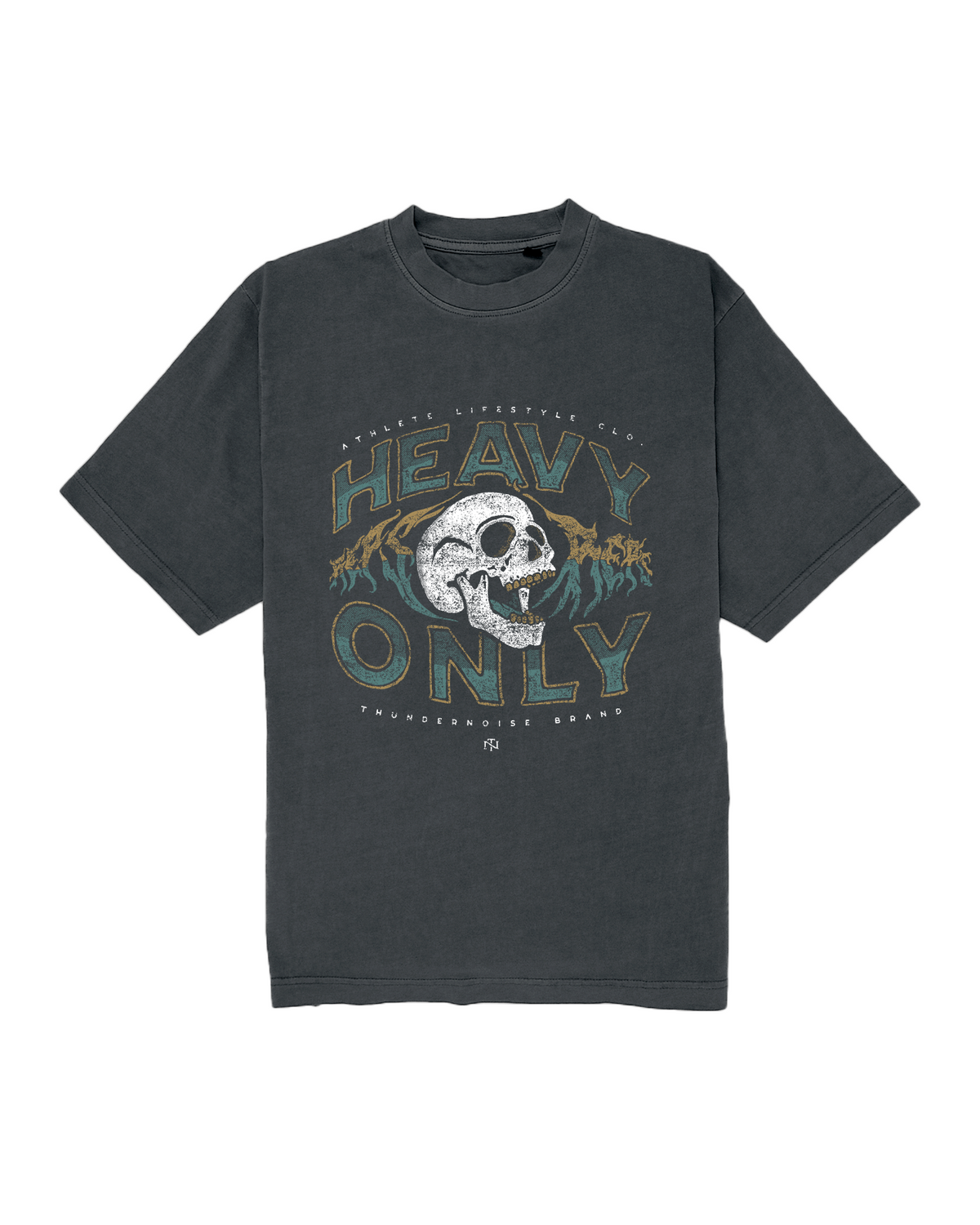 Heavy Reps Only - Oversize T-Shirt - Washed Dark Grey — Vista 1
