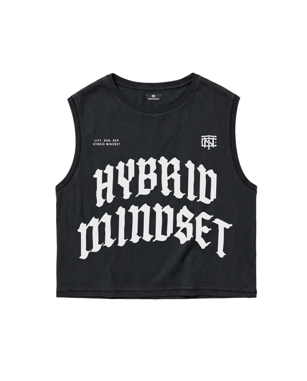 Hybrid Mindset Cropped Tank Top - Black