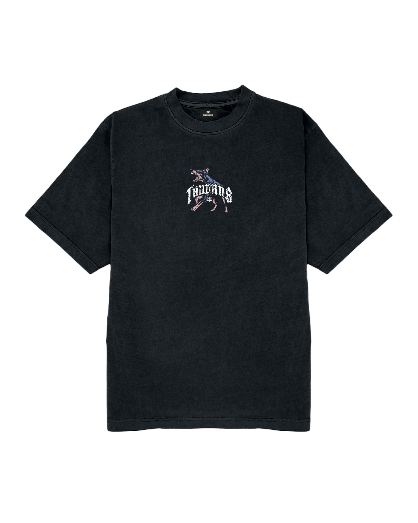Noise Division Oversize T-shirt - Washed Black — Vue 2
