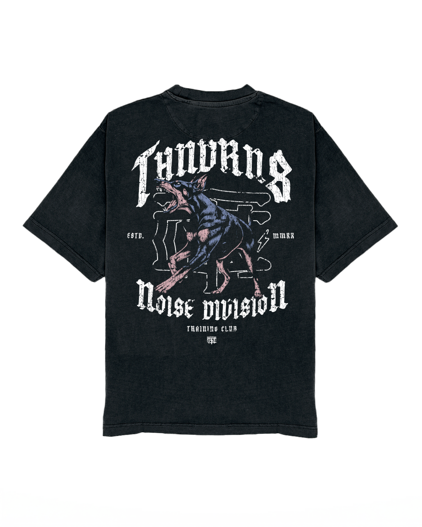 Noise Division Oversize T-shirt - Washed Black