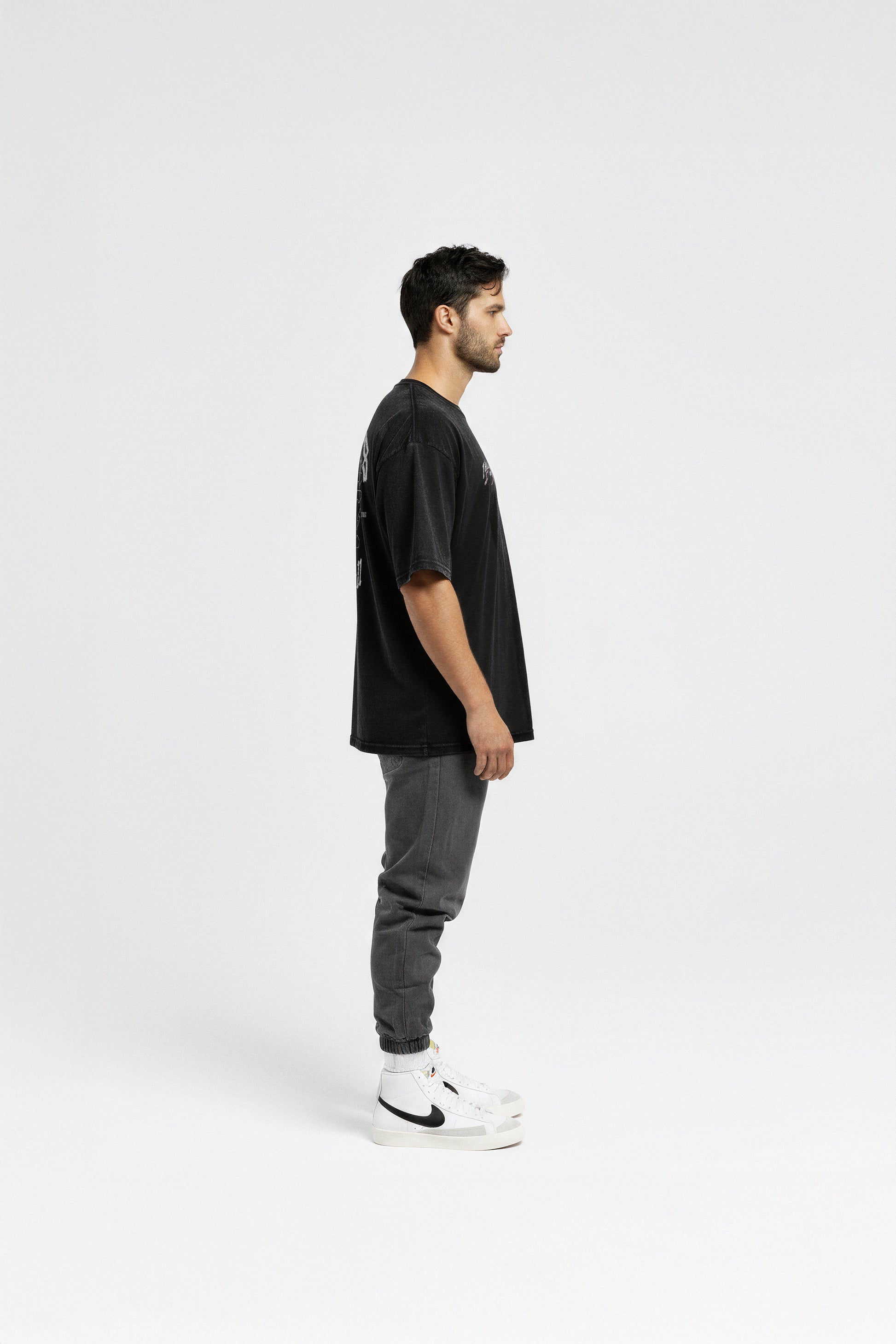 Noise Division Oversize T-shirt - Washed Black