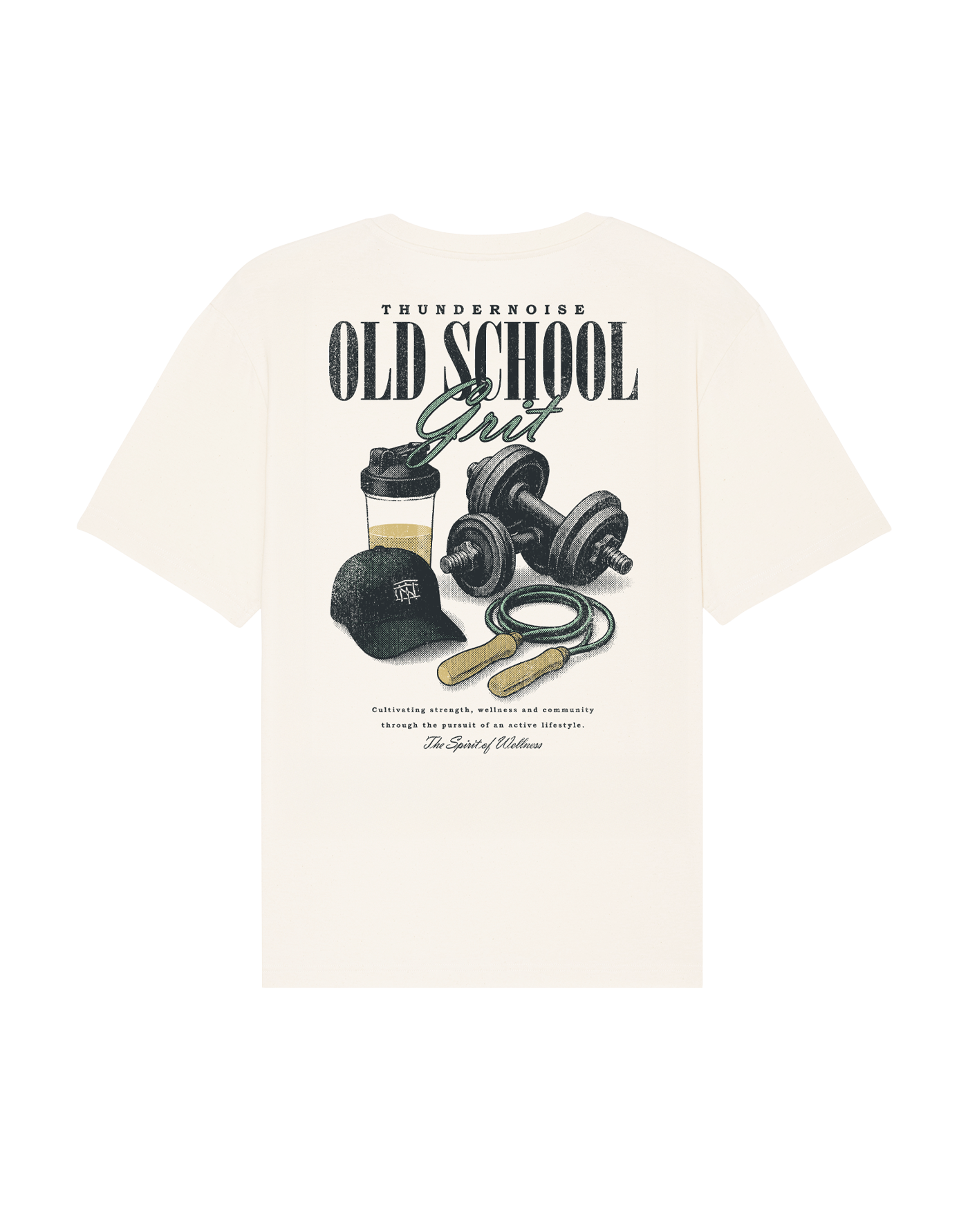 Old School Grit Oversize T-shirt - Off White — View 1

