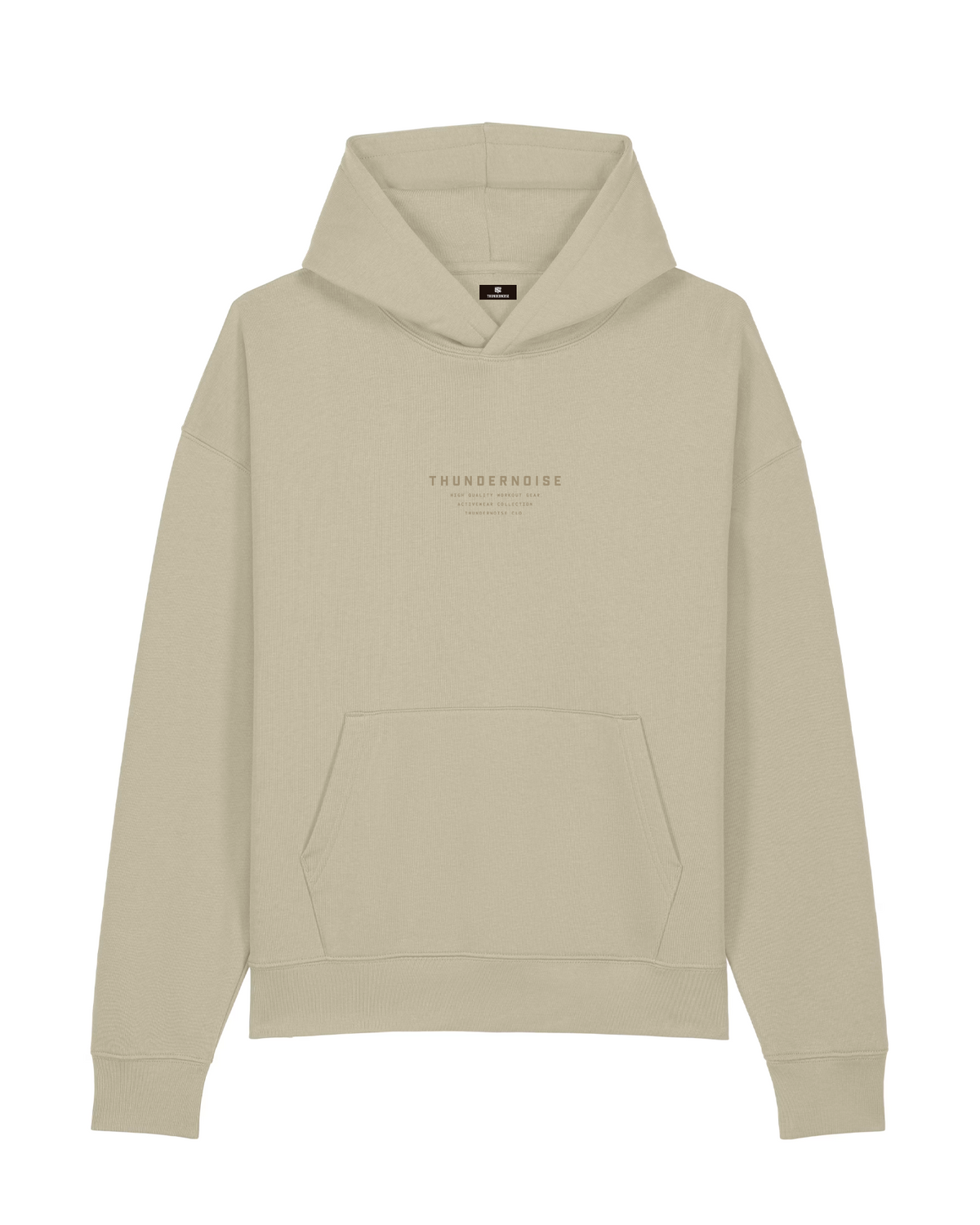 Lift Heavy Run Fast - Hoodie - Stone — Vista 2
