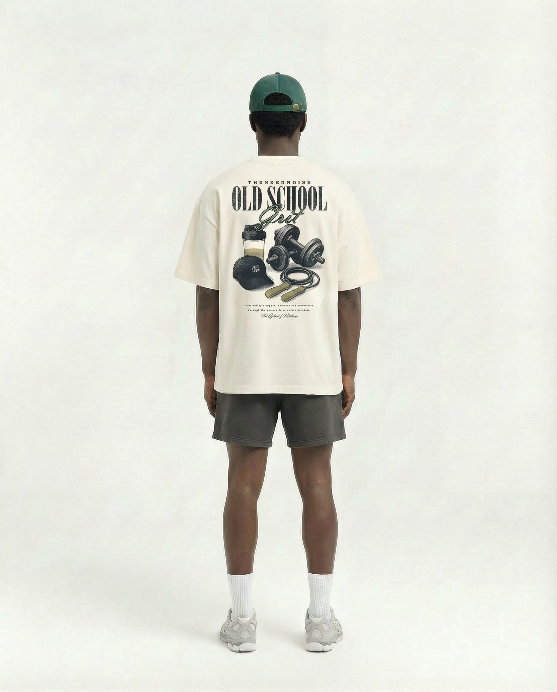 Old School Grit Oversize T-shirt - Off White