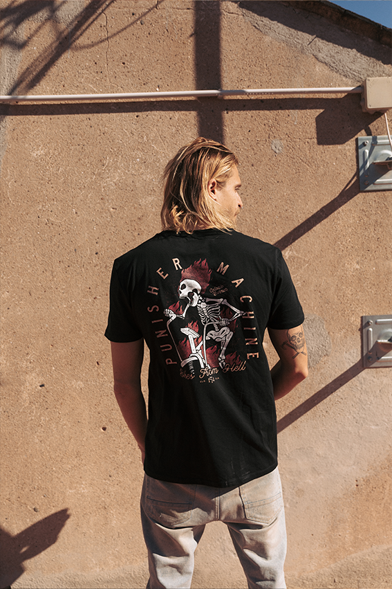 Punisher Machine - T-Shirt - Black