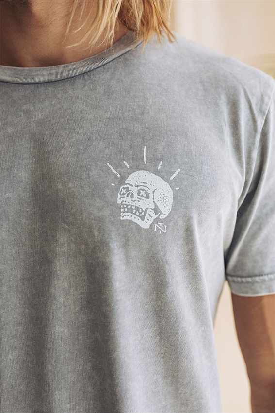 Double Unders Wiplash T-shirt -  Aged Grey