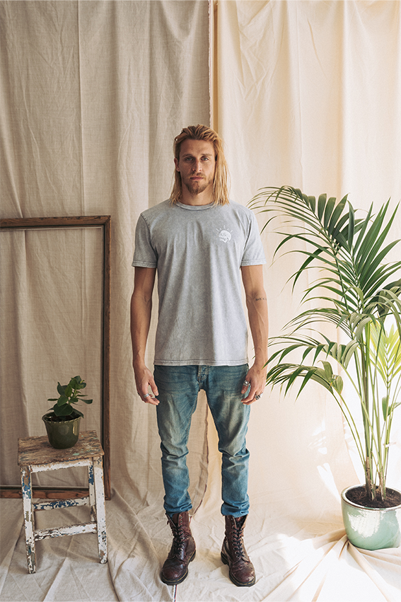 Double Unders Wiplash T-shirt -  Aged Grey