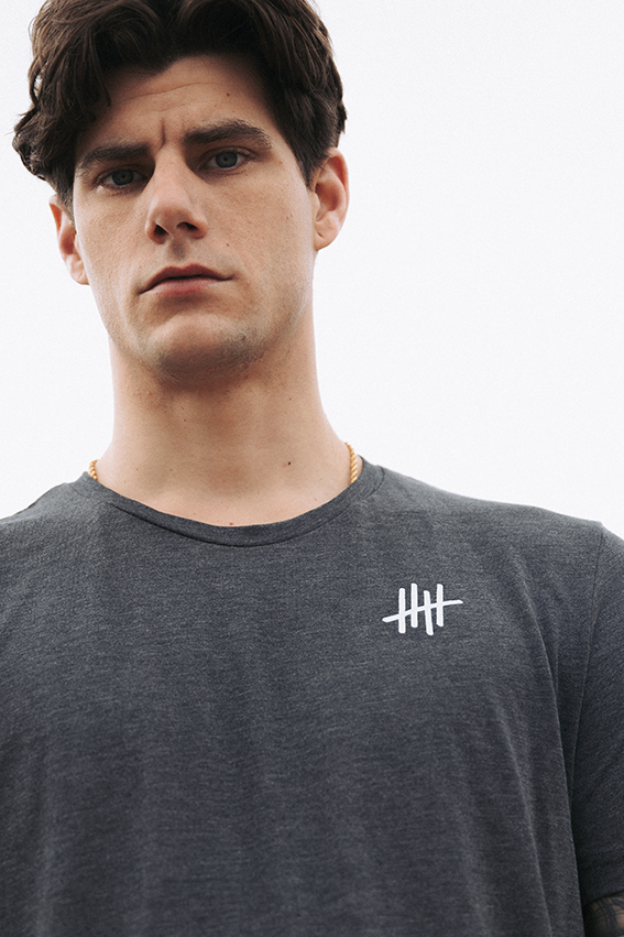 Make Reps Not Selfies - Triblend T-Shirt - Khaki — Vista 4
