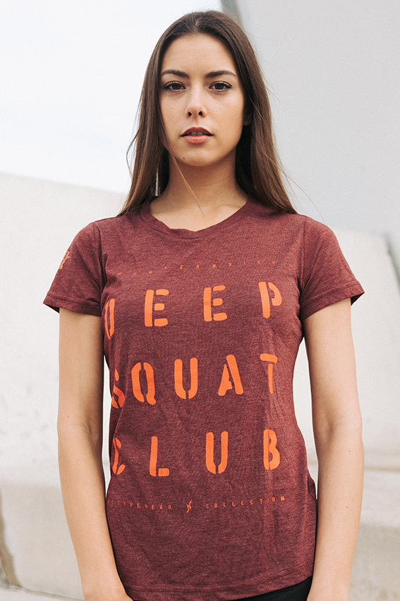 Deep Squat Club Triblend T-shirt - Wine - Women