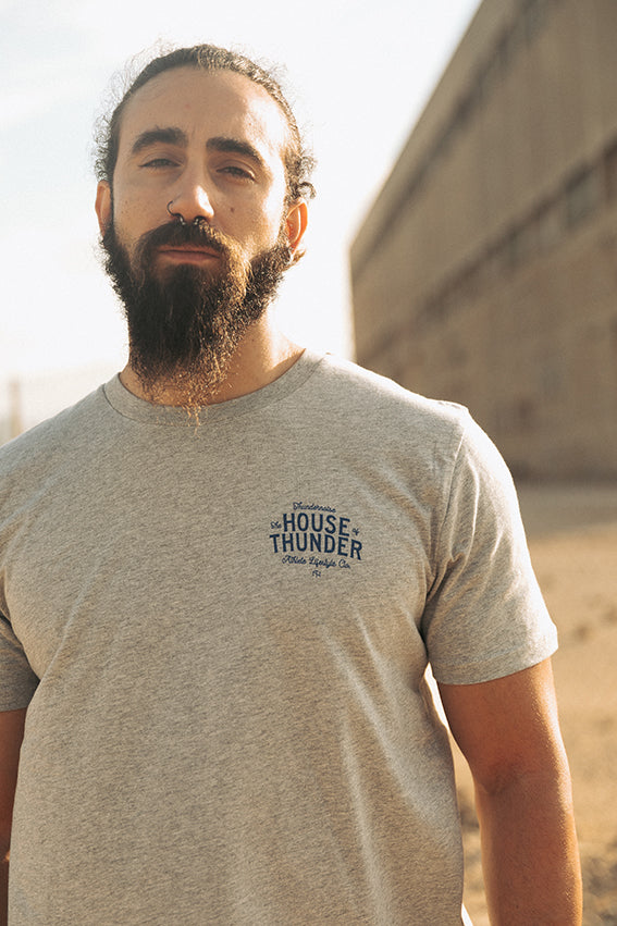 The House of Thunder - T-Shirt - Heather Grey — Vue 3
