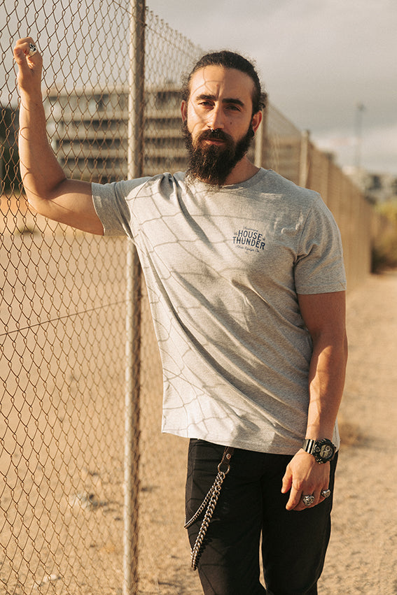 The House of Thunder - T-Shirt - Heather Grey — Vue 7
