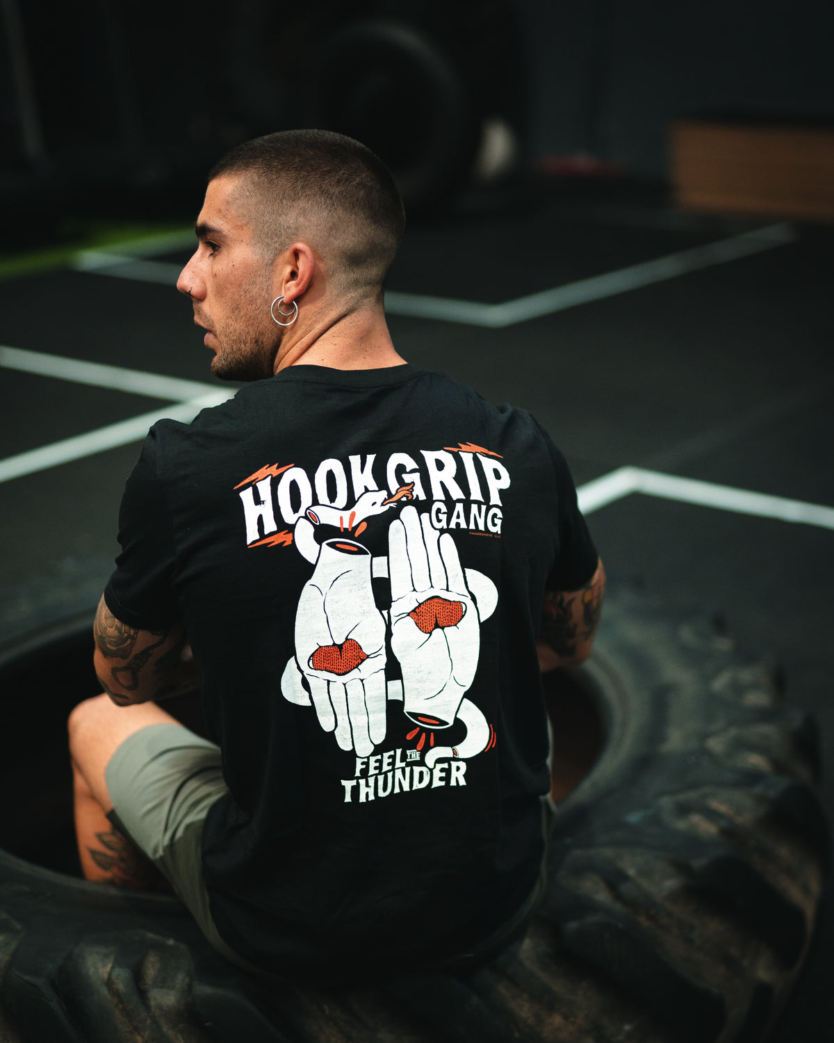 Hookgrip Gang - T-Shirt - Black — Vista 5
