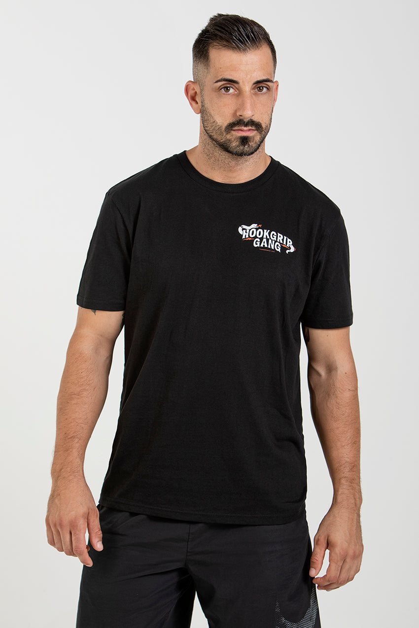 Hookgrip Gang - T-Shirt - Black — Vista 3
