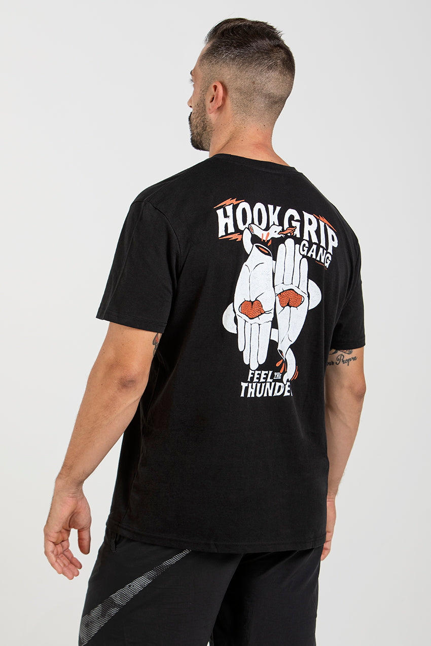 Hookgrip Gang - T-Shirt - Black — Vista 4
