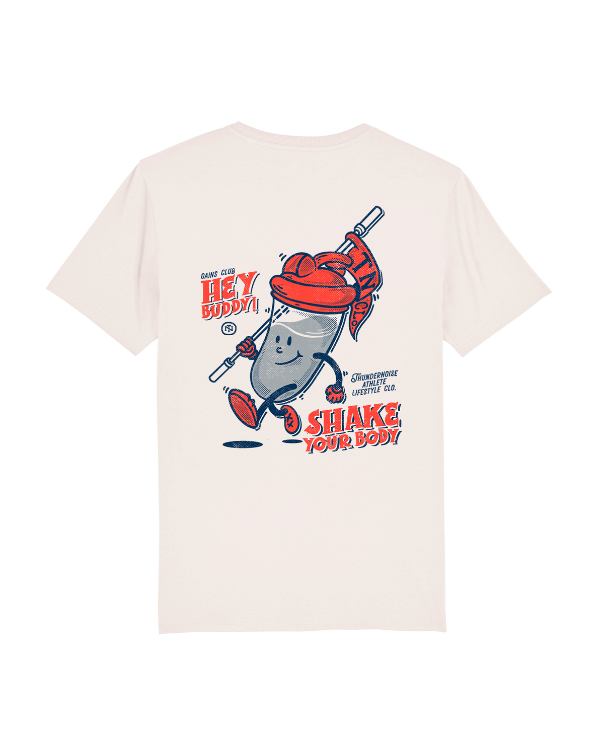 Shake Your Body T-Shirt - Vintage White — Ansicht 1
