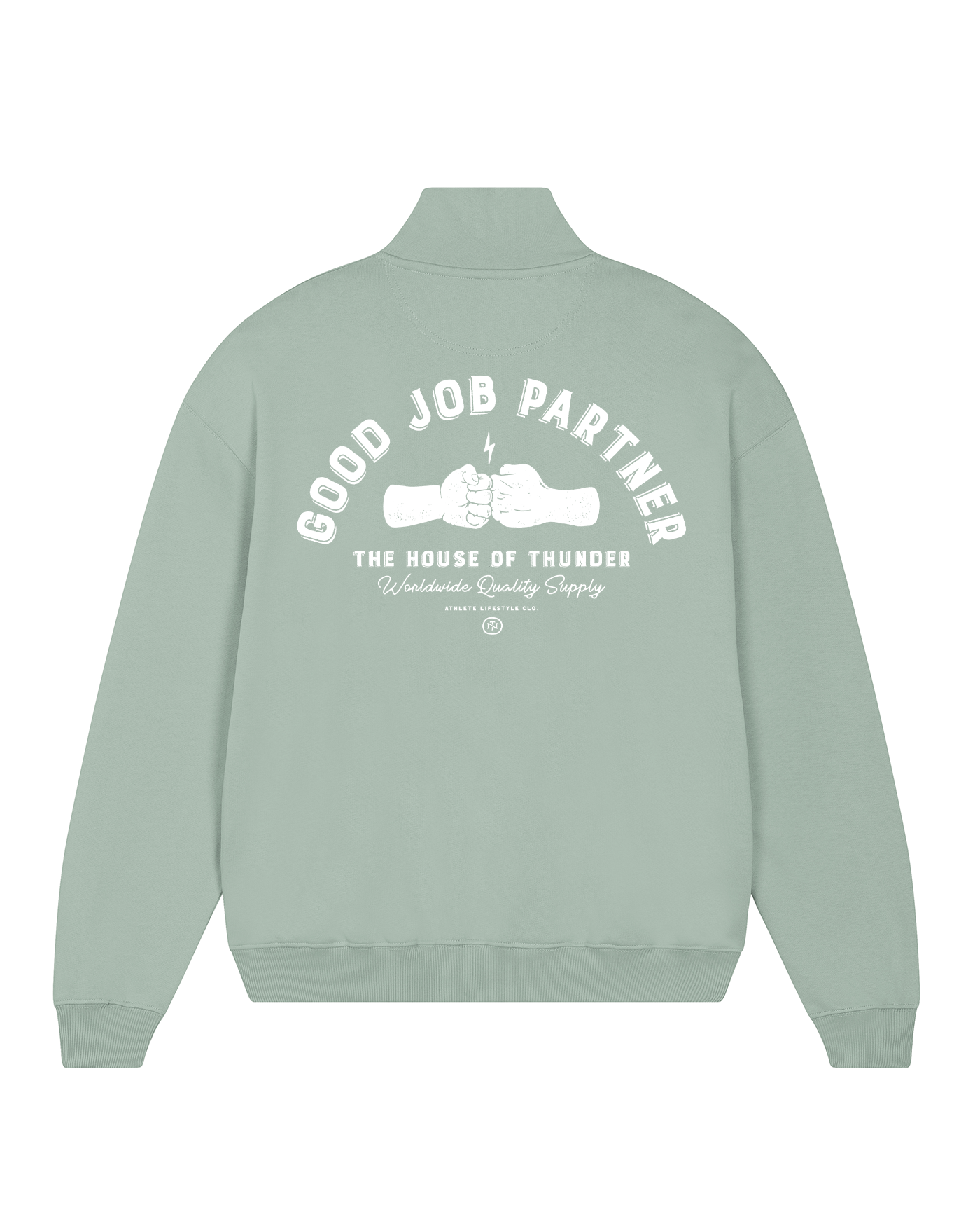 Good Job Partner Half zip sweatshirt - Mint