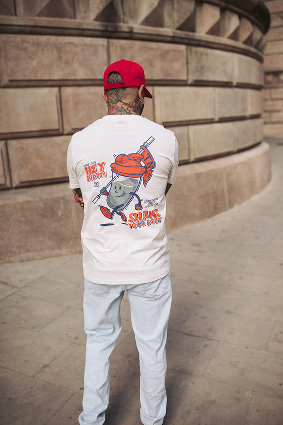 Shake Your Body T-Shirt - Vintage White