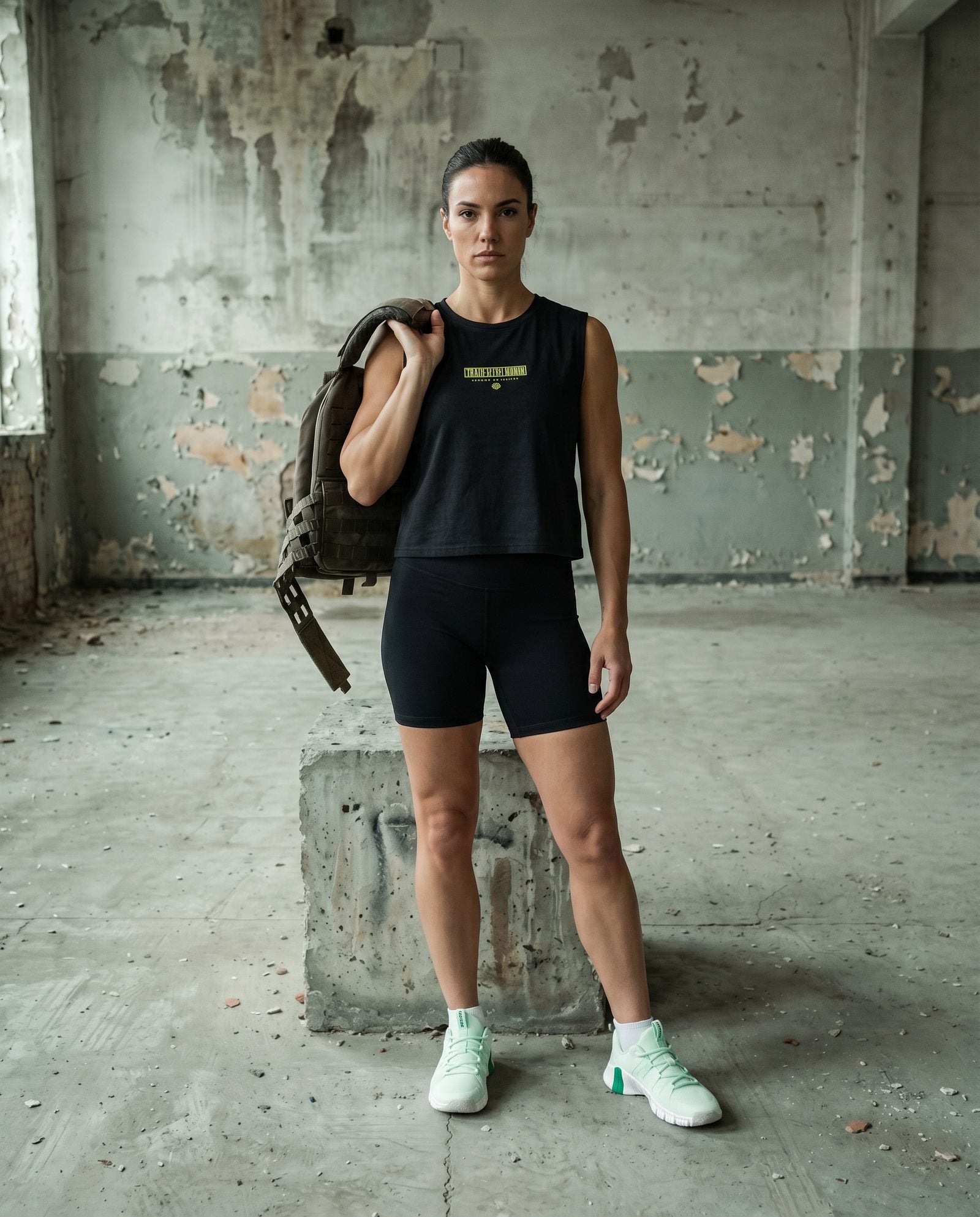 Train with Honor — women's full look with vest
